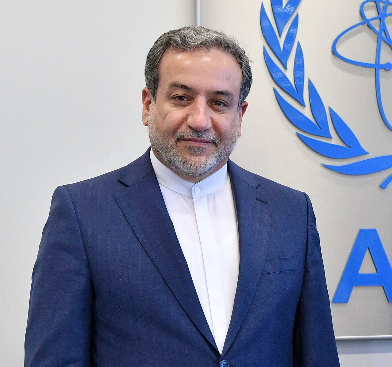 Iran's Foreign Minister Abbas Araghchi, shown in a head-and-shoulders portrait