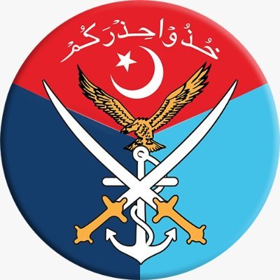 The square logo of Inter-Services Public Relations, the media wing of the Pakistan Armed Forces, on a dark background.