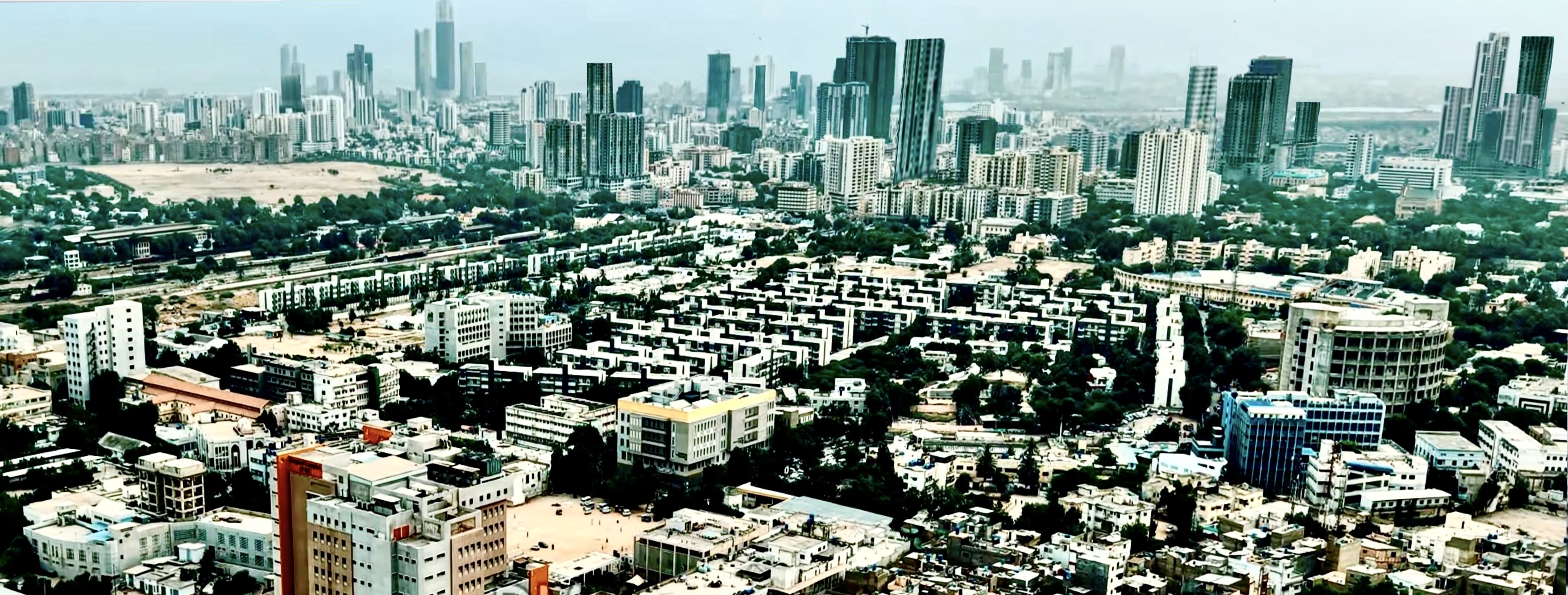 The Clifton skyline of Karachi.