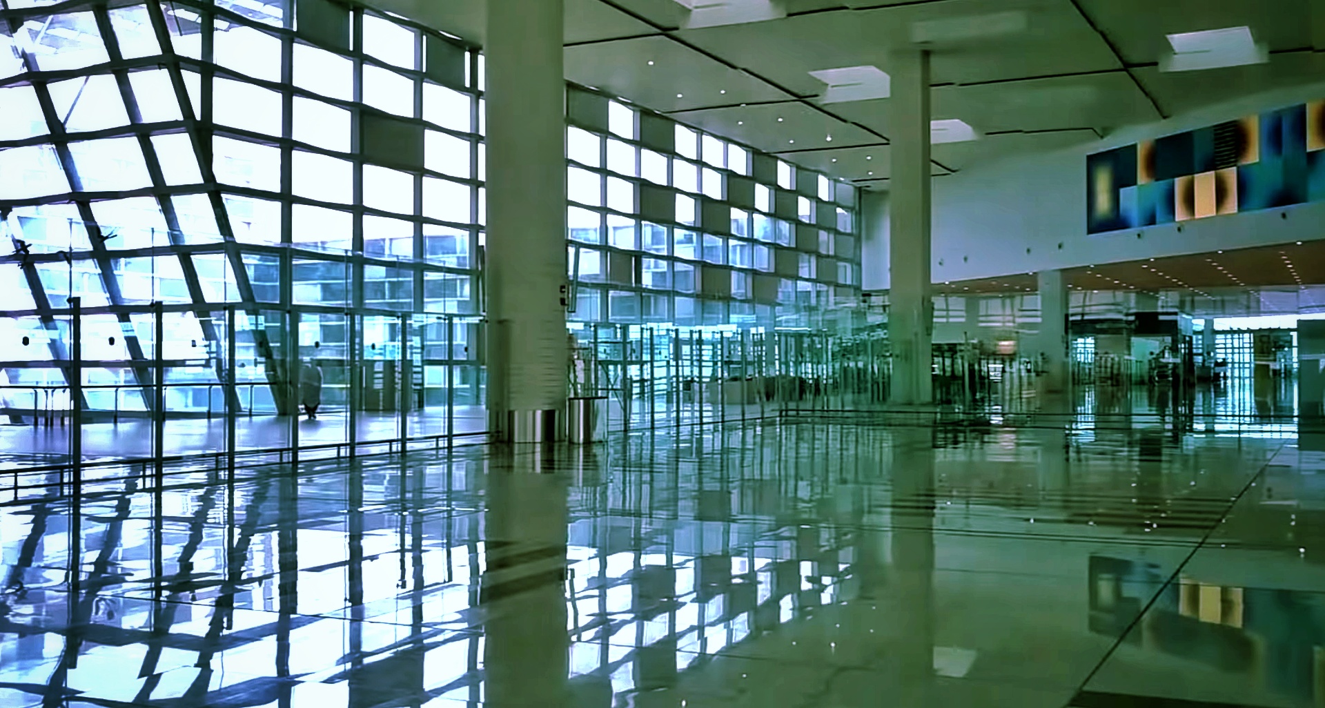 The departure hall at Islamabad International Airport.