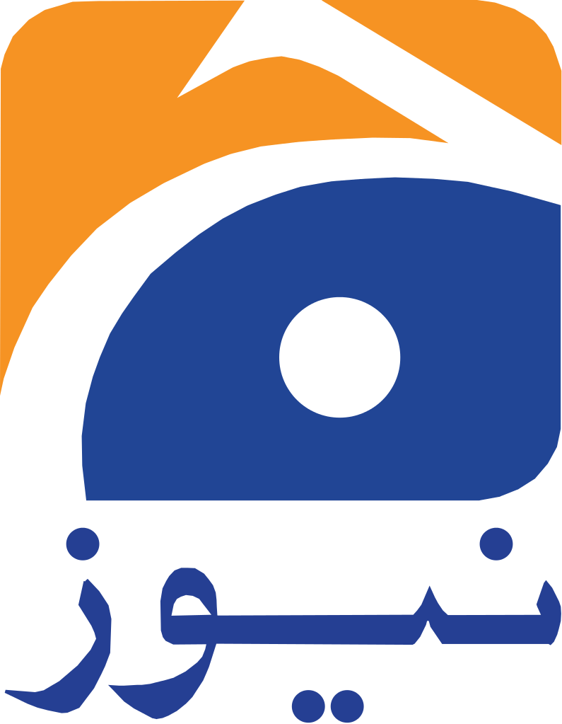 The Geo News logo, showing the channel's name in Urdu script against a blue background.