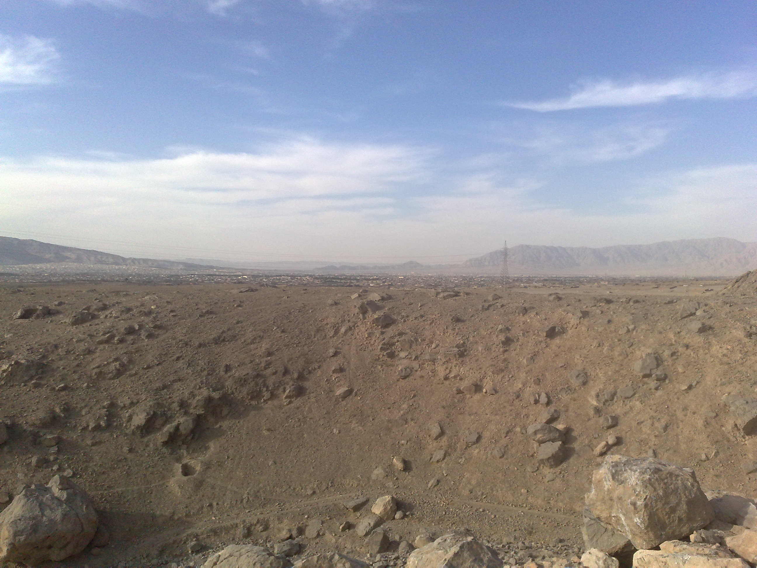 A view over Quetta city in Balochistan.