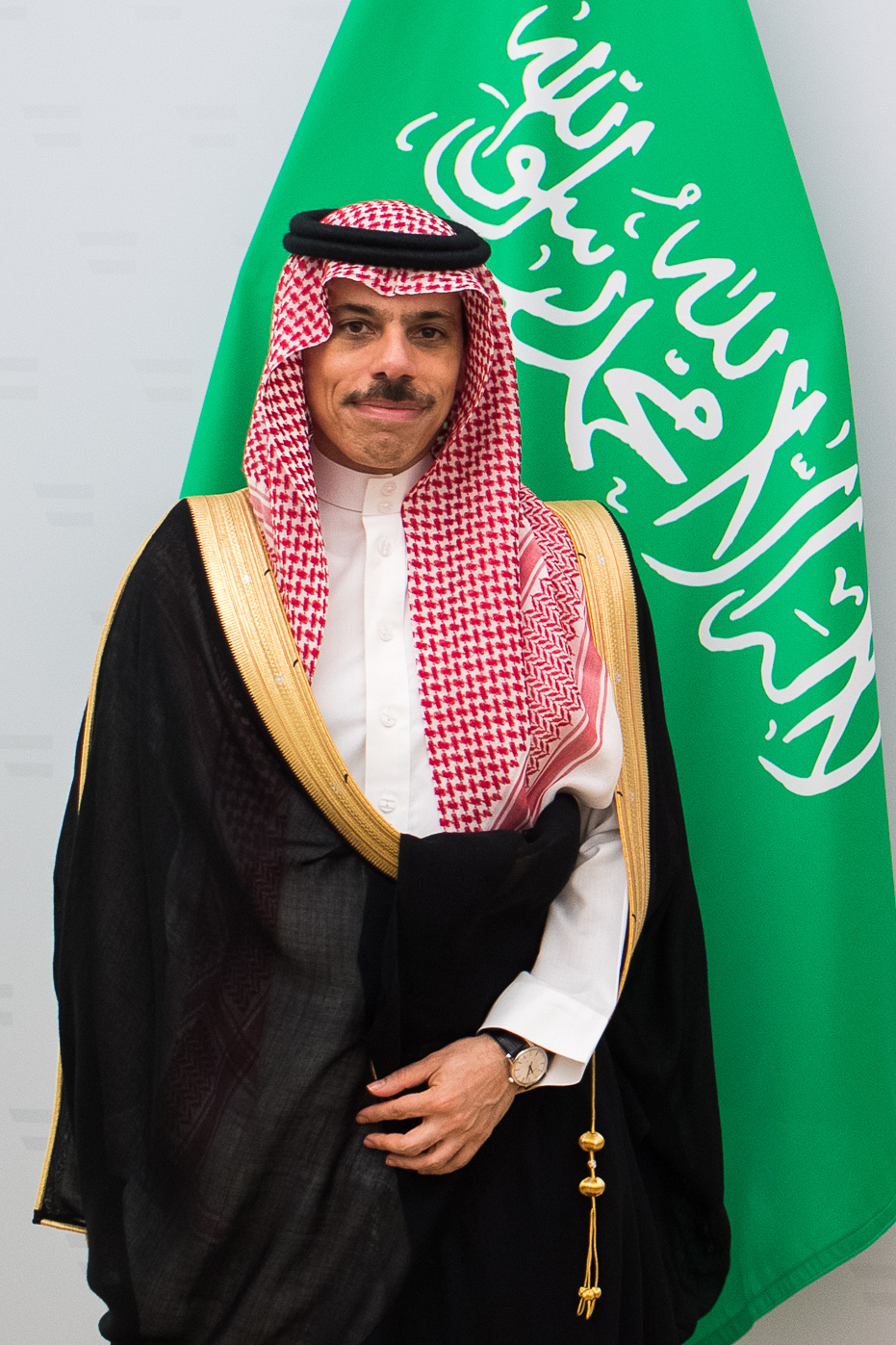 Saudi Foreign Minister Prince Faisal bin Farhan Al Saud in a dark suit
