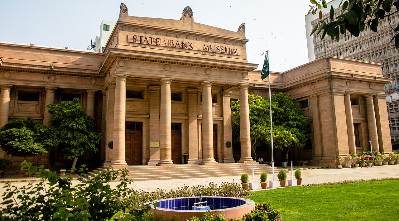 The old State Bank of Pakistan building in Karachi, now the State Bank Museum