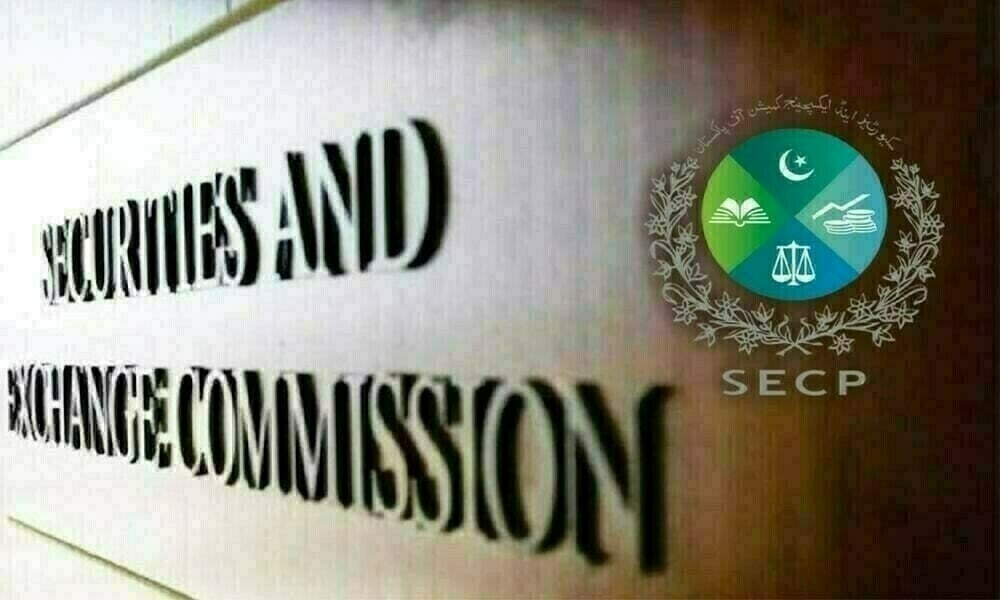 The Securities and Exchange Commission of Pakistan logo displayed on a wall